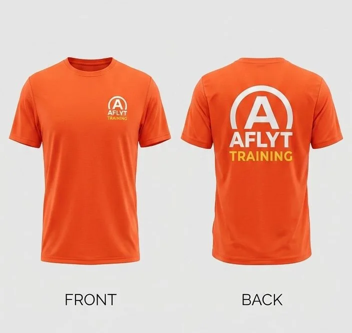 AFLYT Lightweight Training T-Shirt Orange