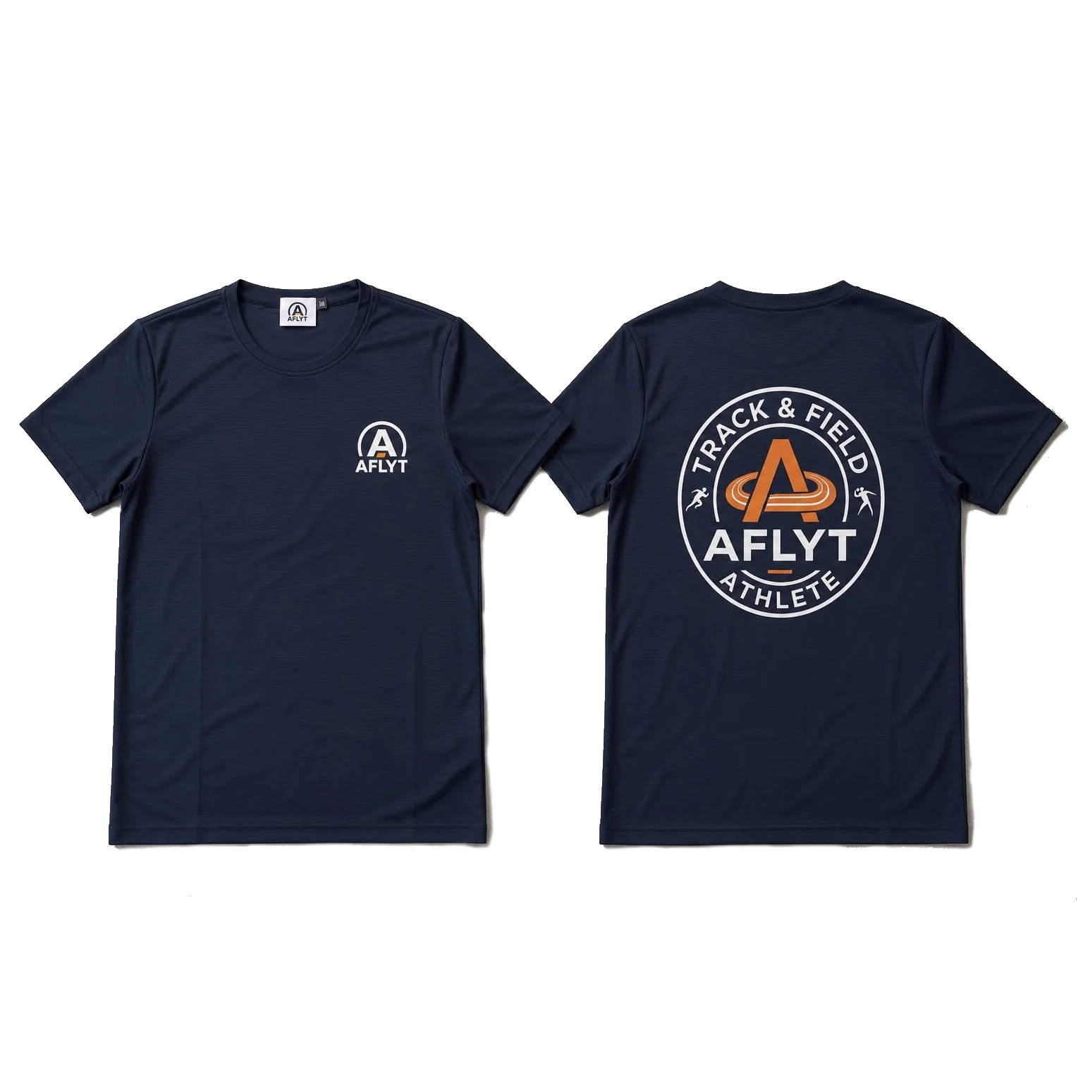 aflyt - track and field font and back